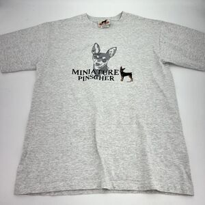Miniature Pinscher Graphic T Shirt VTG Size Medium Gr8 Dogs Stitched